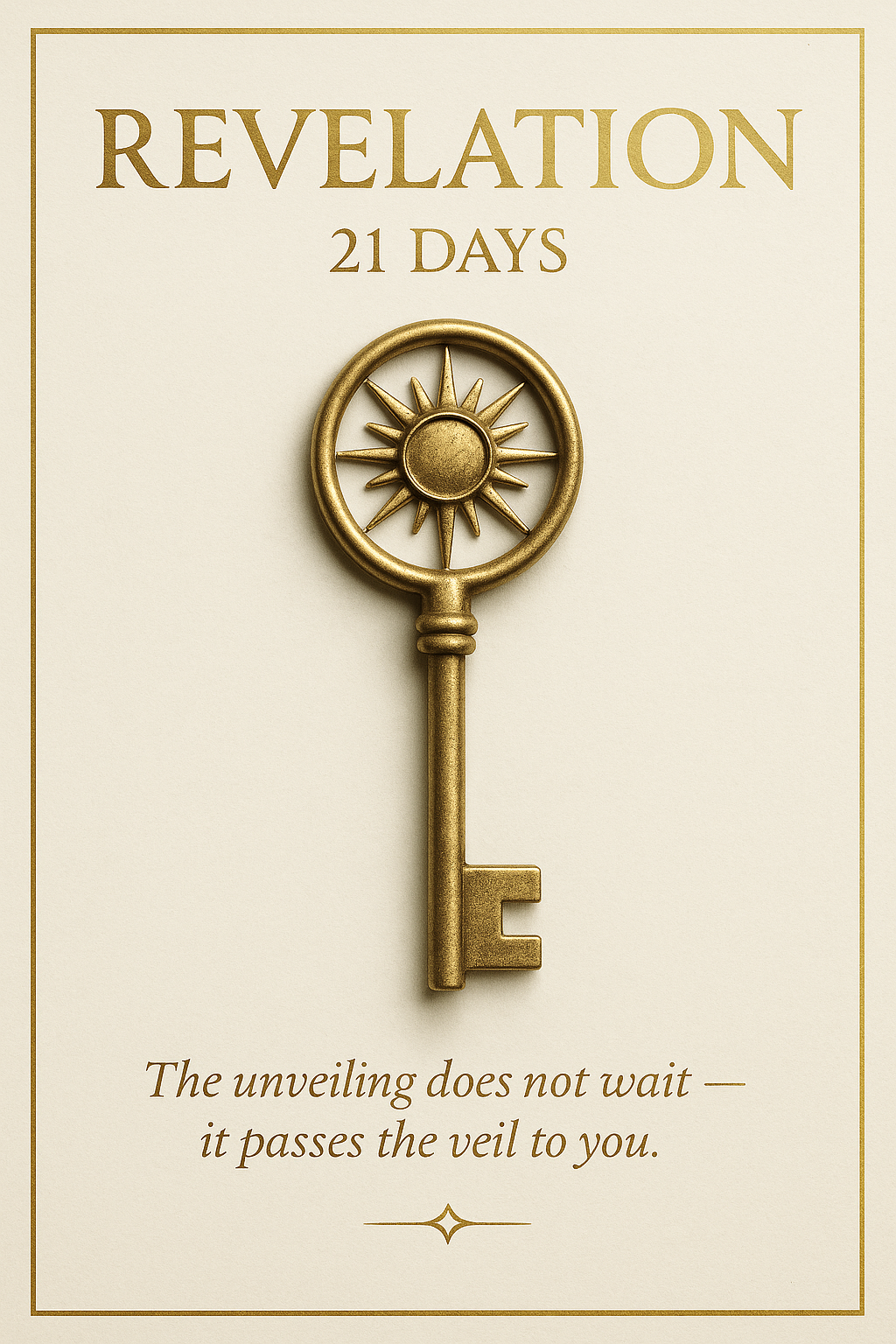 🗝️ Vault Key: Revelation — 21 Days