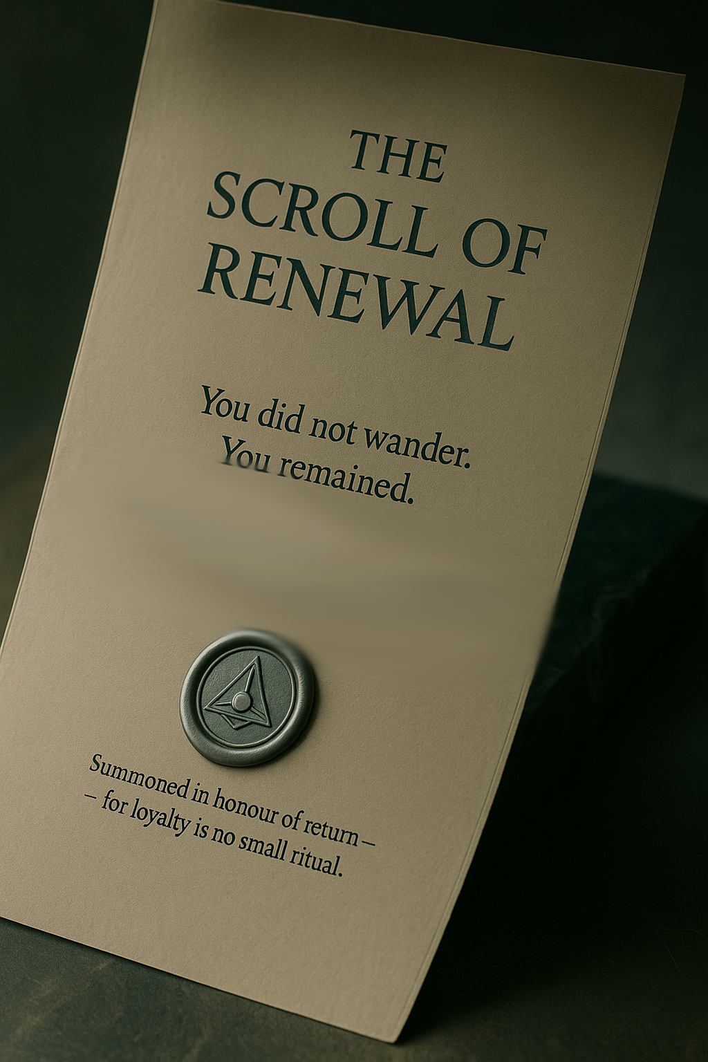 💫 The Scroll of Renewal