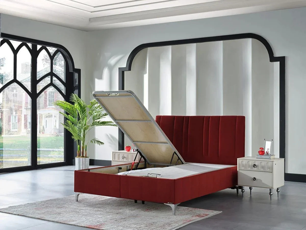 🛏 The Eldryn Ottoman Red