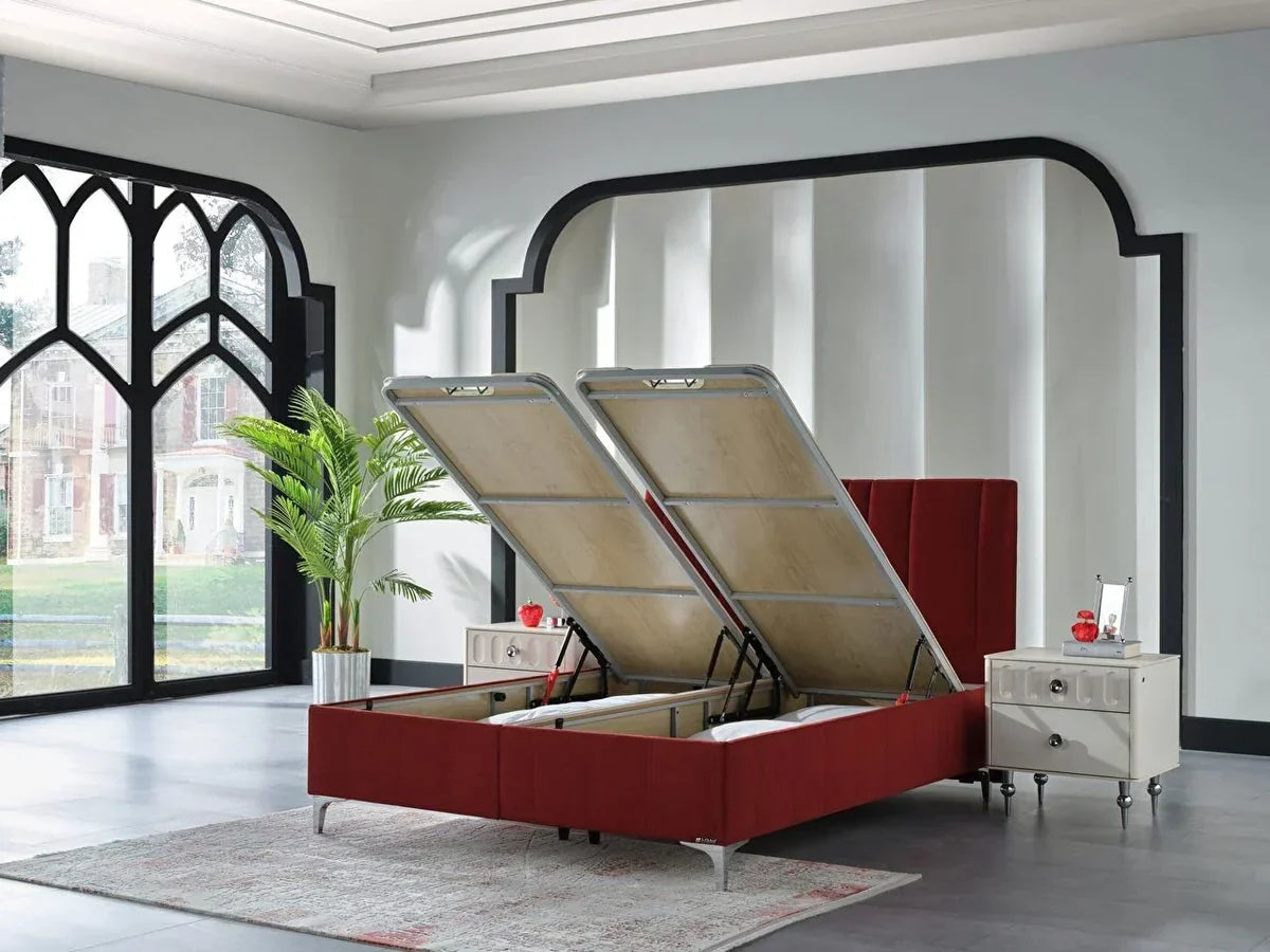 🛏 The Eldryn Ottoman Red